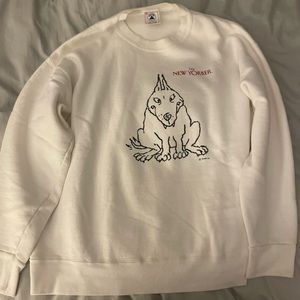 1987 white crewneck The New Yorker perfect condition